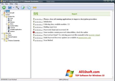 Screenshot Multi Password Recovery for Windows 10