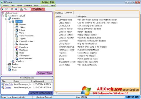 Screenshot InterBase for Windows 10