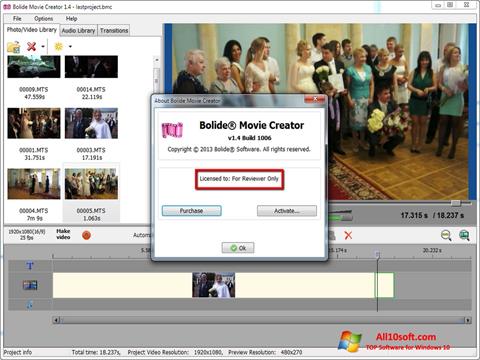 Screenshot Bolide Movie Creator for Windows 10
