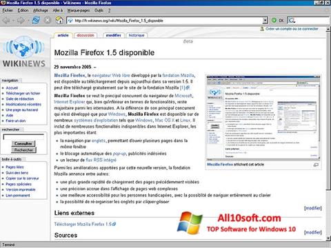 Screenshot Mozilla Firefox for Windows 10