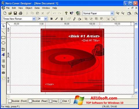 Screenshot Nero Cover Designer for Windows 10