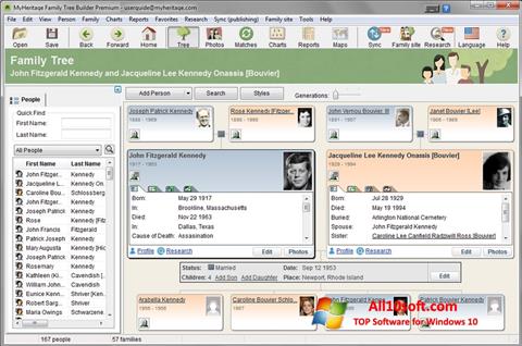 Screenshot Family Tree Builder for Windows 10