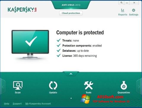 Screenshot Kaspersky for Windows 10