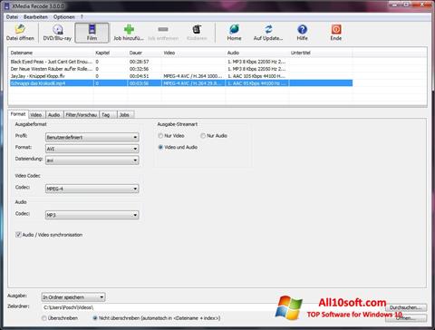 Screenshot XMedia Recode for Windows 10