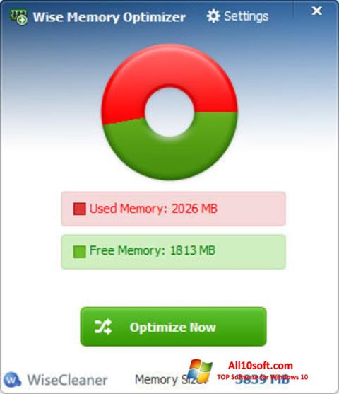 Screenshot Wise Memory Optimizer for Windows 10