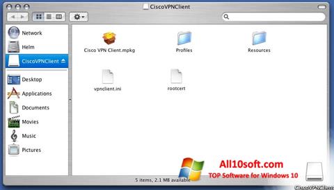 Screenshot Cisco VPN Client for Windows 10
