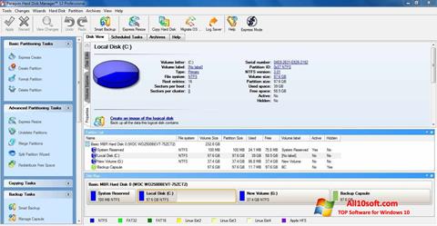 Screenshot Paragon Hard Disk Manager for Windows 10