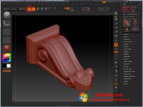 Screenshot ZBrush for Windows 10