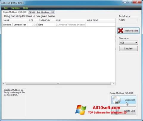 Screenshot XBoot for Windows 10
