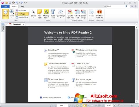 Screenshot Nitro PDF Reader for Windows 10