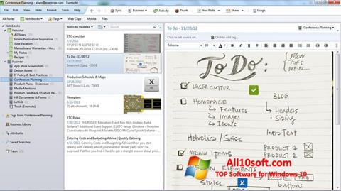 Screenshot Evernote for Windows 10