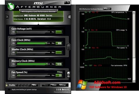 Screenshot MSI Afterburner for Windows 10