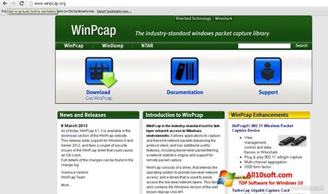 Screenshot WinPcap for Windows 10