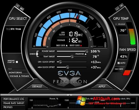 Screenshot EVGA Precision X for Windows 10