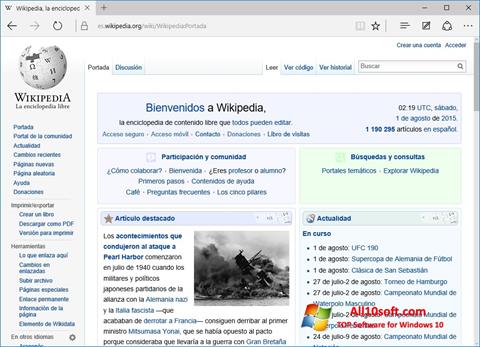 Screenshot Microsoft Edge for Windows 10