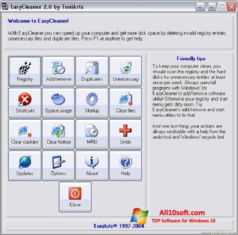 Screenshot EasyCleaner for Windows 10