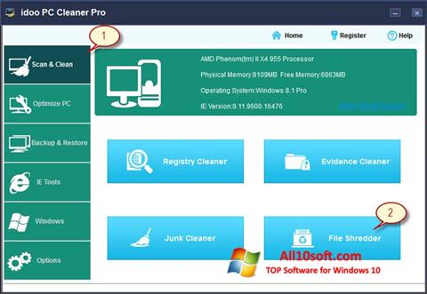 Screenshot PC Cleaner for Windows 10