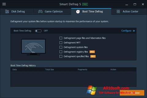 Screenshot Smart Defrag for Windows 10