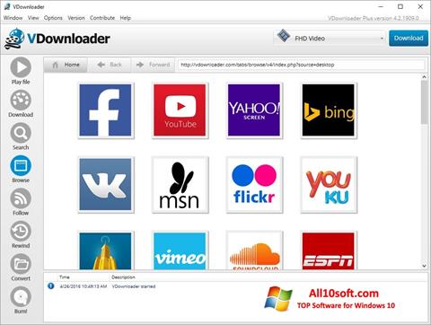 Screenshot VDownloader for Windows 10