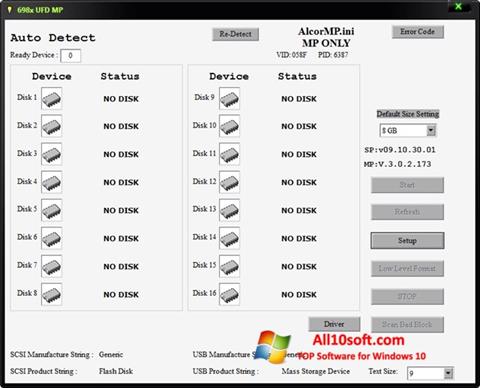 Screenshot AlcorMP for Windows 10