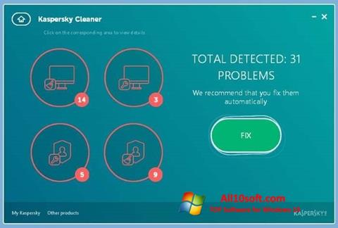 Screenshot Kaspersky Cleaner for Windows 10