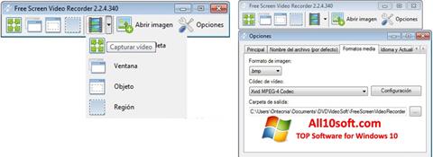 Screenshot Free Screen Video Recorder for Windows 10
