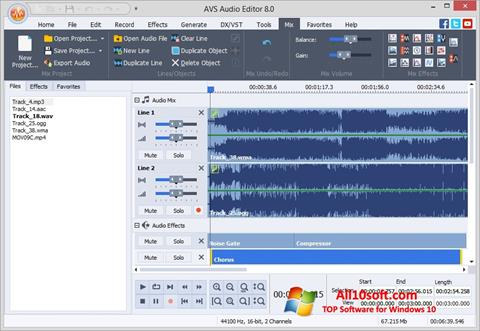 Screenshot AVS Audio Editor for Windows 10