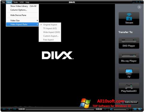 Screenshot DivX Player for Windows 10