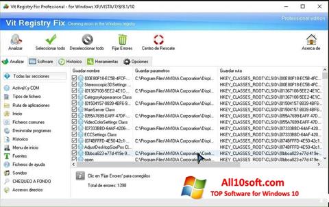 Screenshot Vit Registry Fix for Windows 10