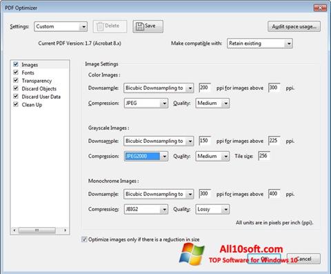 Screenshot Adobe Acrobat Pro DC for Windows 10