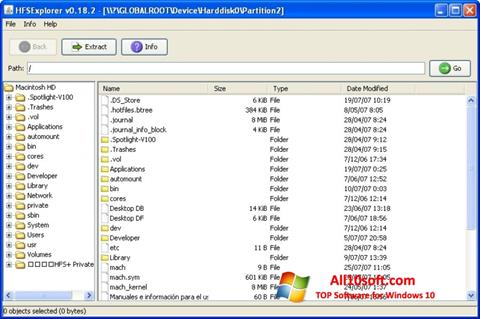 Screenshot HFSExplorer for Windows 10