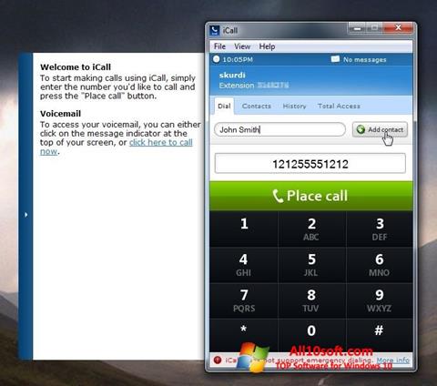 Screenshot iCall for Windows 10