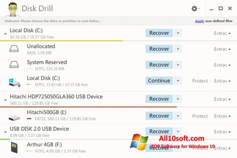 Screenshot Disk Drill for Windows 10