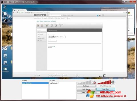 Screenshot Open Broadcaster Software for Windows 10