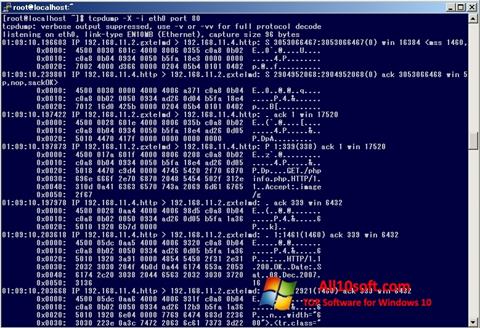 Screenshot TCPDUMP for Windows 10