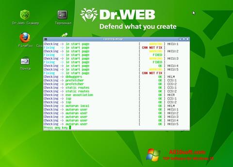 Screenshot Dr.Web LiveCD for Windows 10