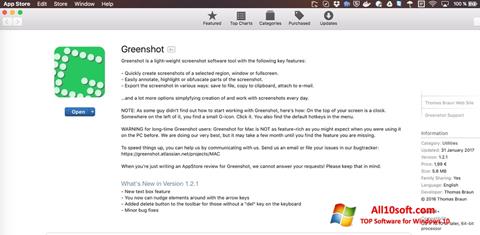 Screenshot Greenshot for Windows 10
