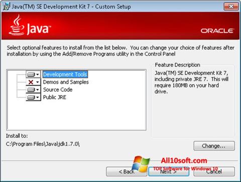Screenshot Java SE Development Kit for Windows 10