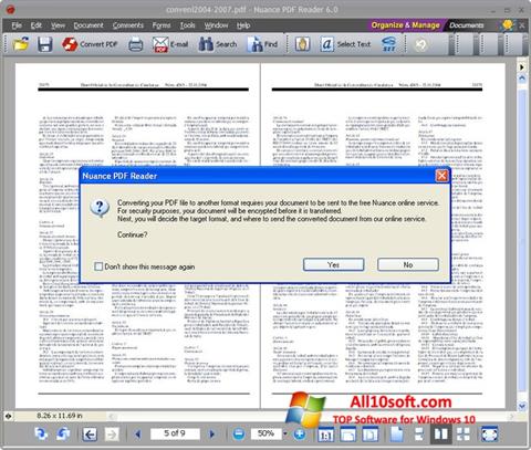 Screenshot Nuance PDF Reader for Windows 10