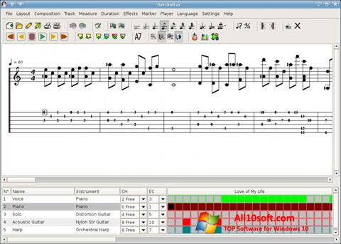 Screenshot TuxGuitar for Windows 10