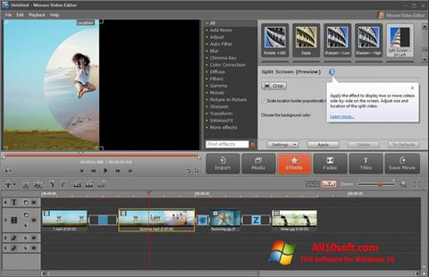 Screenshot Movavi Video Editor for Windows 10