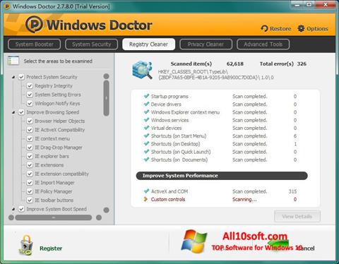 Screenshot Windows Doctor for Windows 10