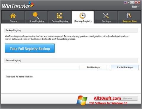 Screenshot WinThruster for Windows 10