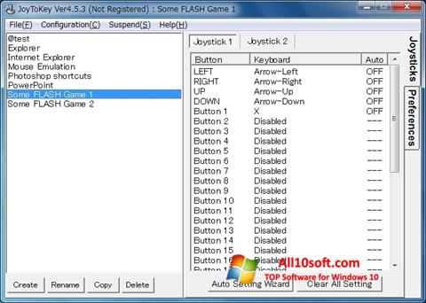Screenshot JoyToKey for Windows 10
