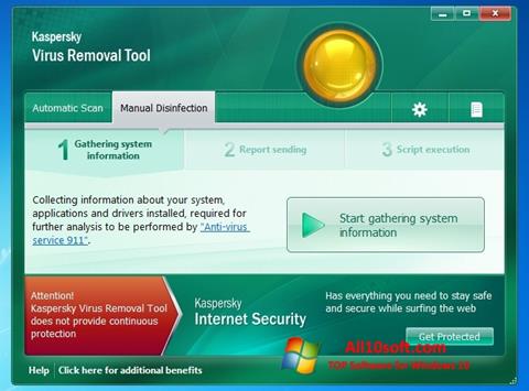 Screenshot Kaspersky Virus Removal Tool for Windows 10