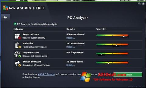 Screenshot AVG AntiVirus Free for Windows 10