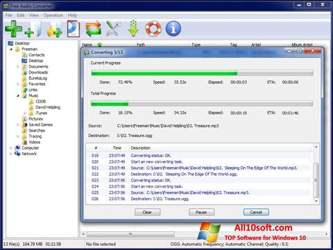 Screenshot Free Audio Converter for Windows 10