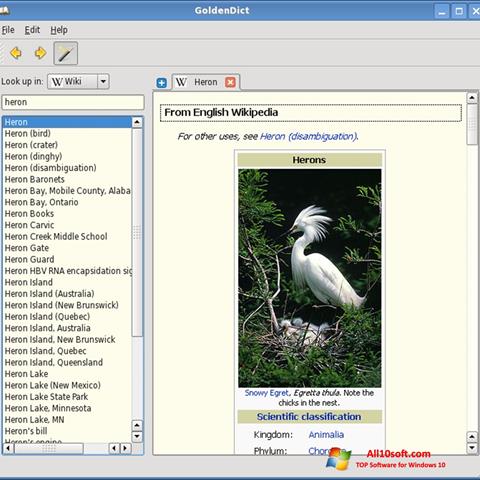 Screenshot GoldenDict for Windows 10