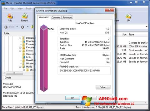 Screenshot HaoZip for Windows 10