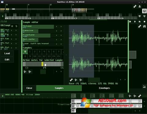 Screenshot SunVox for Windows 10
